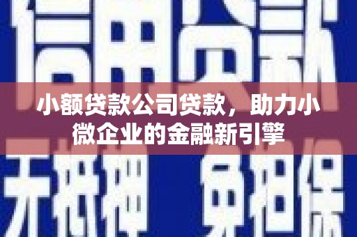 即墨小额贷款公司贷款，助力小微企业的金融新引擎