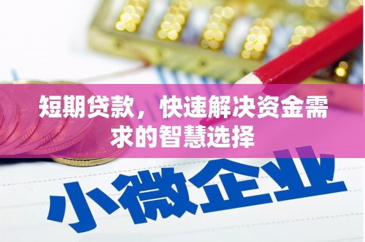 即墨短期贷款，快速解决资金需求的智慧选择