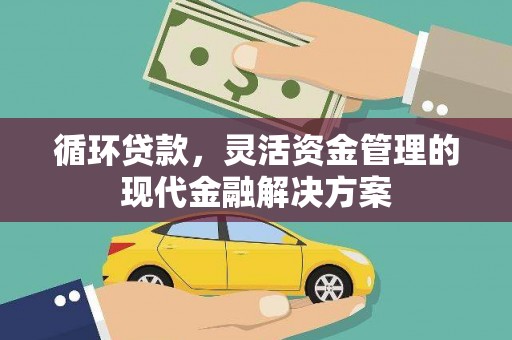即墨循环贷款，灵活资金管理的现代金融解决方案