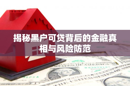 即墨揭秘黑户可贷背后的金融真相与风险防范