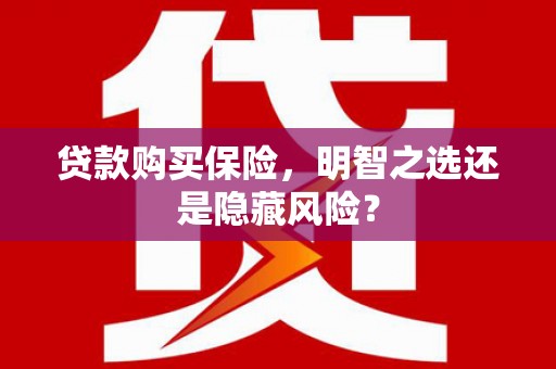 即墨贷款购买保险，明智之选还是隐藏风险？