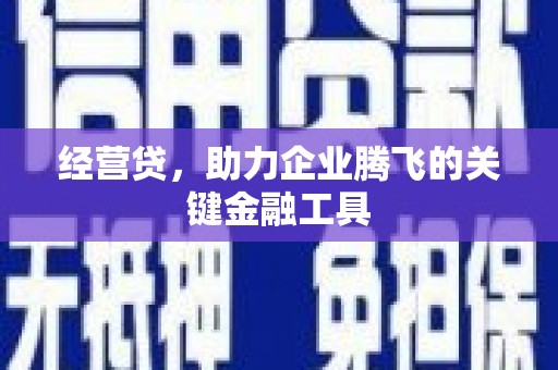 即墨经营贷，助力企业腾飞的关键金融工具