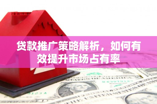 即墨贷款推广策略解析，如何有效提升市场占有率