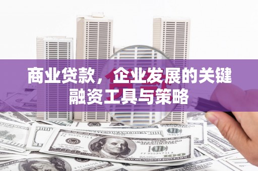 即墨商业贷款，企业发展的关键融资工具与策略