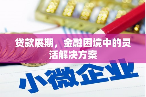 即墨贷款展期，金融困境中的灵活解决方案