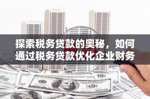 即墨探索税务贷款的奥秘，如何通过税务贷款优化企业财务