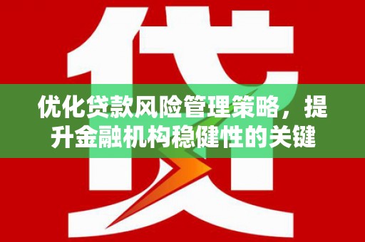 即墨优化贷款风险管理策略，提升金融机构稳健性的关键