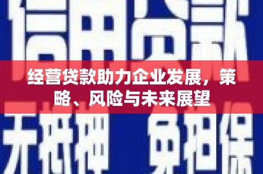 即墨经营贷款助力企业发展，策略、风险与未来展望