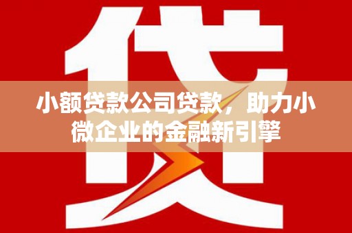 即墨小额贷款公司贷款，助力小微企业的金融新引擎