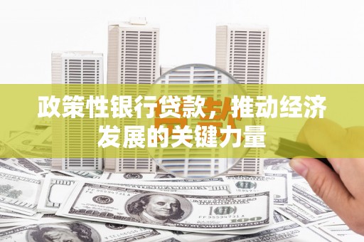 即墨政策性银行贷款，推动经济发展的关键力量