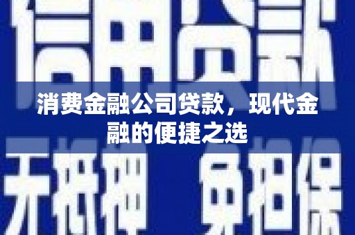 即墨消费金融公司贷款，现代金融的便捷之选