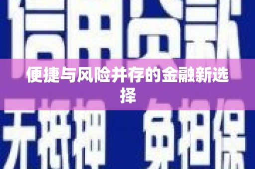 即墨便捷与风险并存的金融新选择