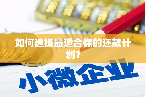 即墨如何选择最适合你的还款计划？